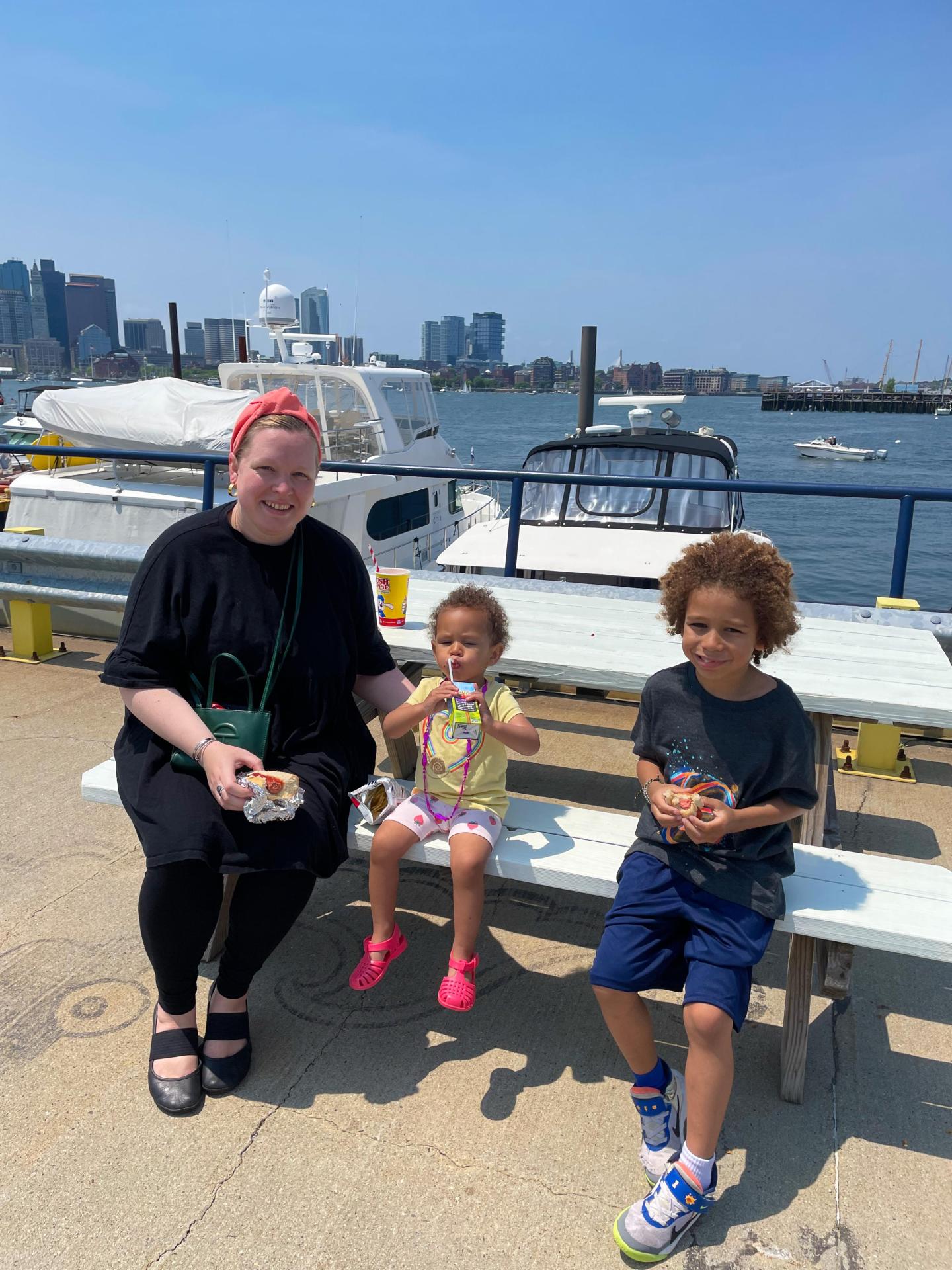 Family at Kids in Boating Day