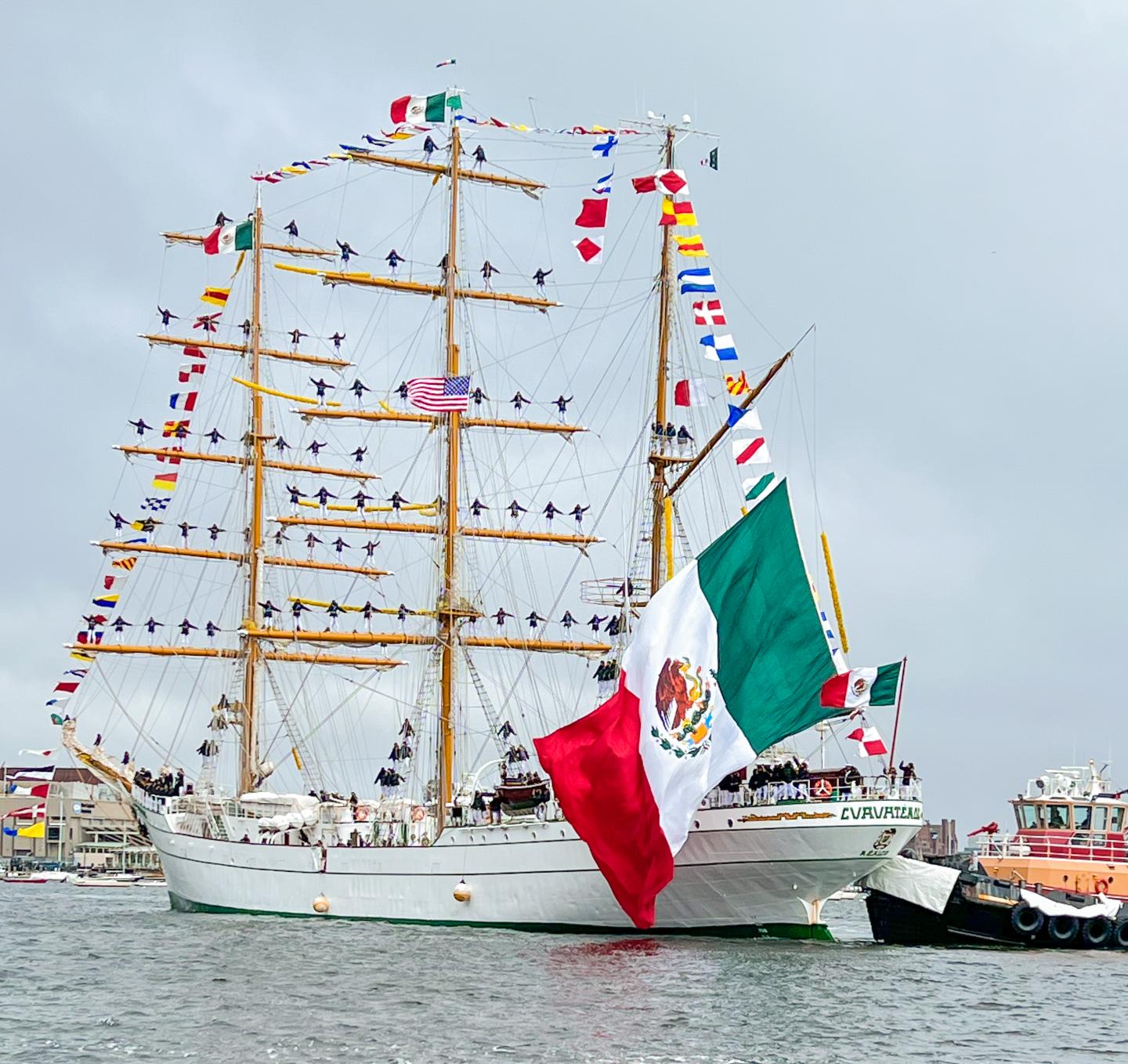 Mexican Tall Ship at Fan Pier Marina