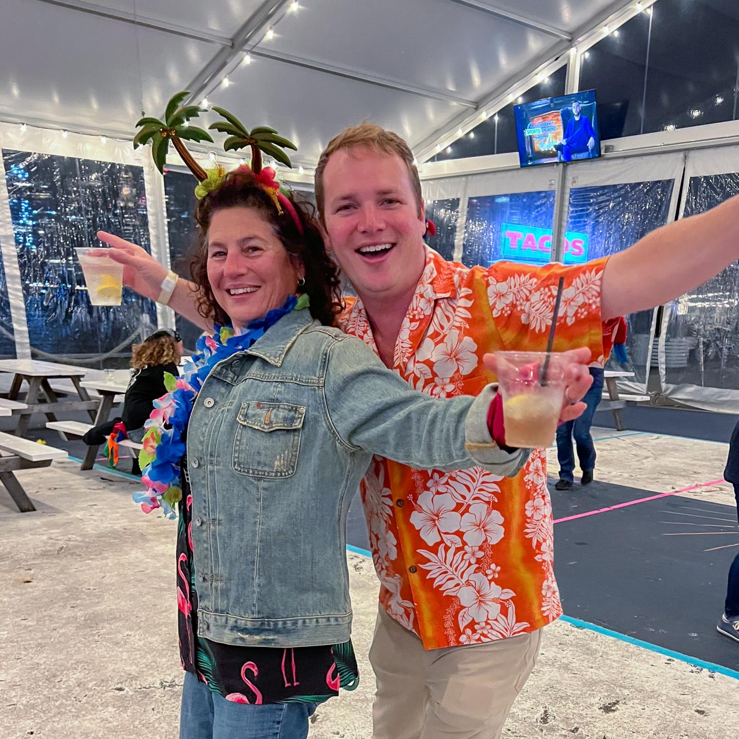 Celebrating at the End of Season Party