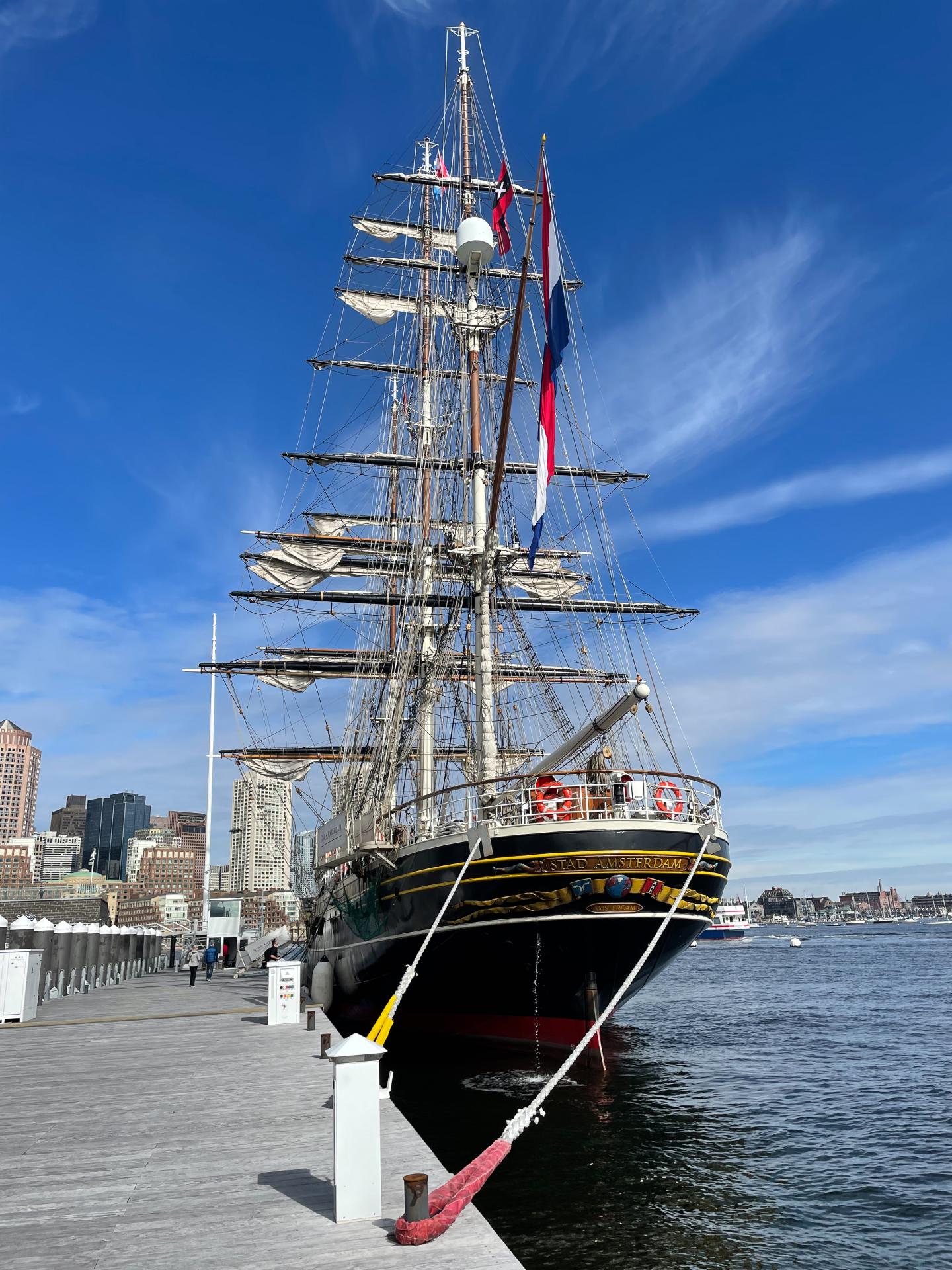 Stad Amsterdam at Fan Pier Marina