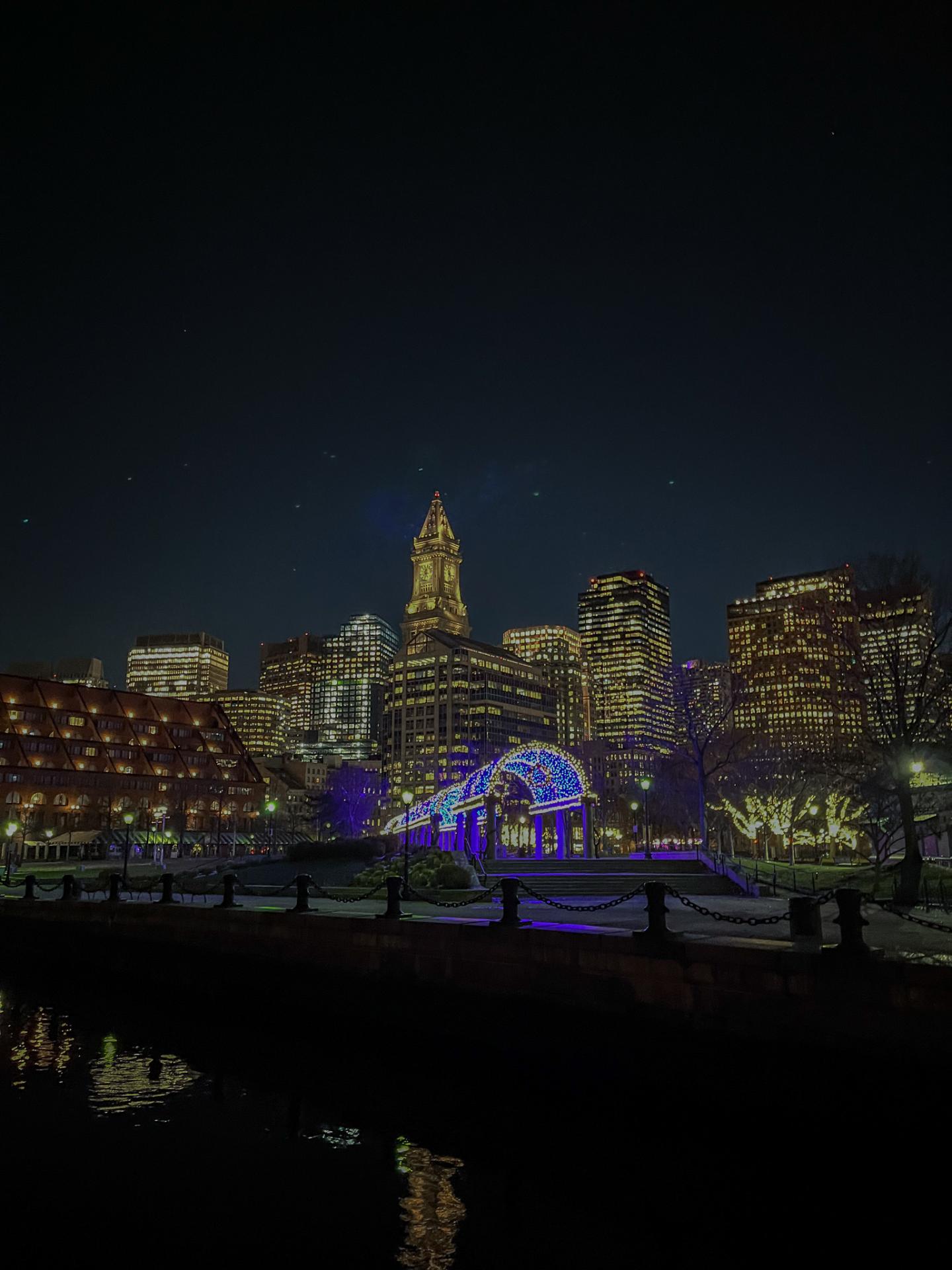 Holiday Lights at Christopher Columbus Park