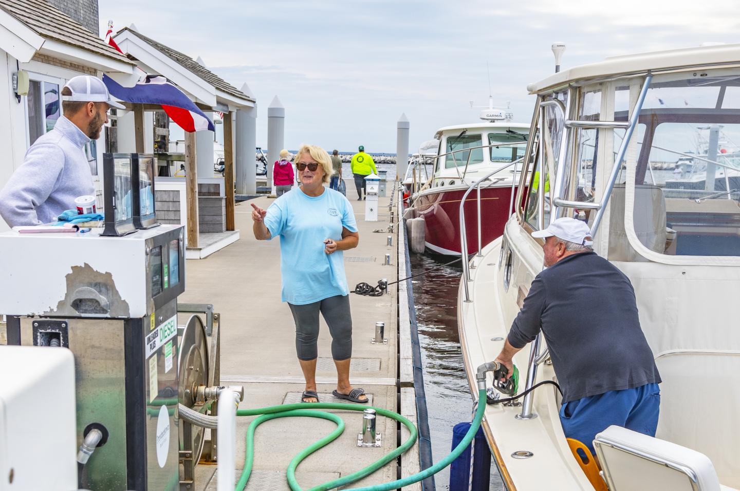 Fueling up at Provincetown Marina