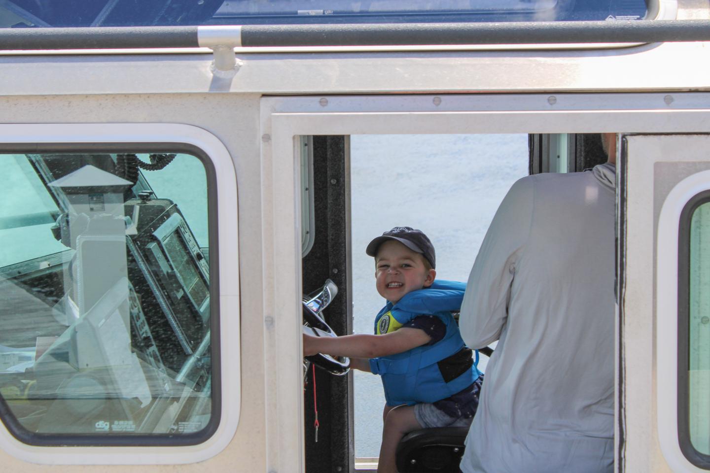 Kids in Boating Day at Charlestown Marina