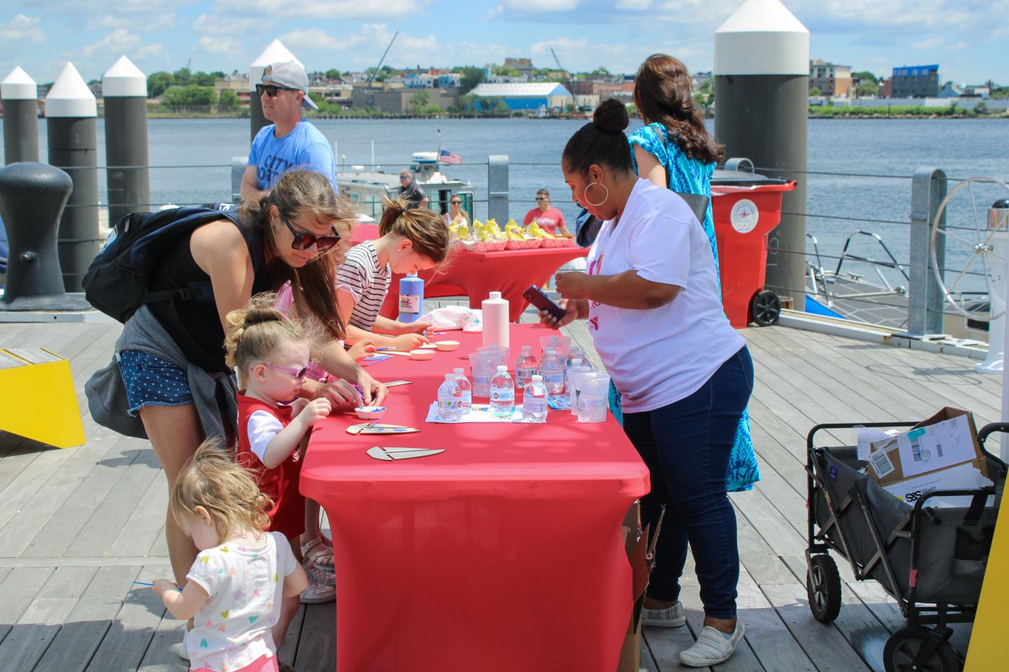 Kids in Boating Day at Charlestown Marina