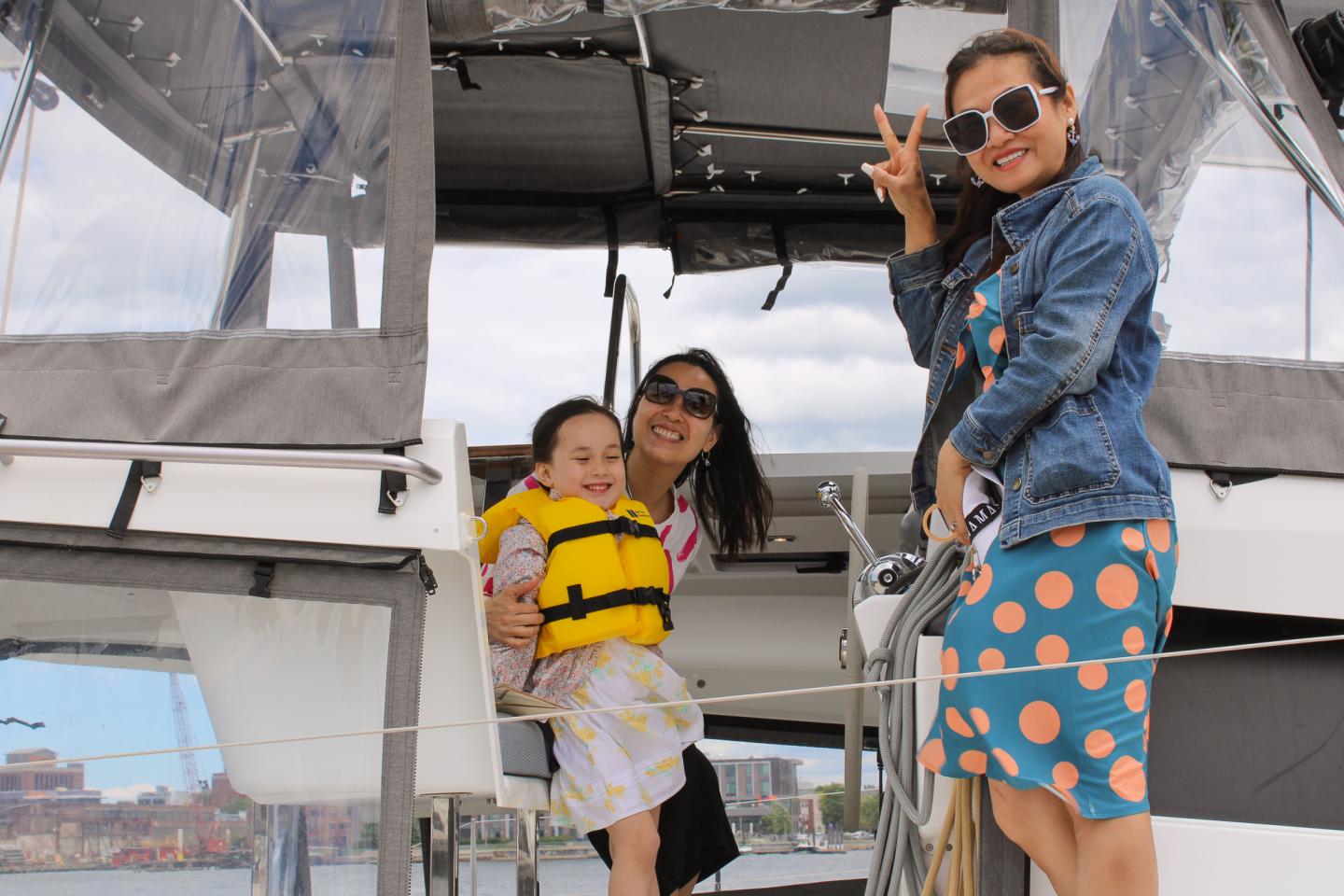 Kids in Boating Day at Charlestown Marina