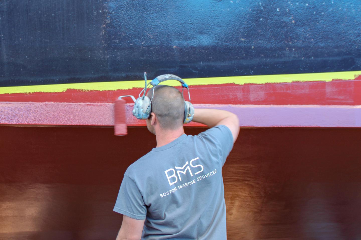 Bottom paint by Boston Marine Services