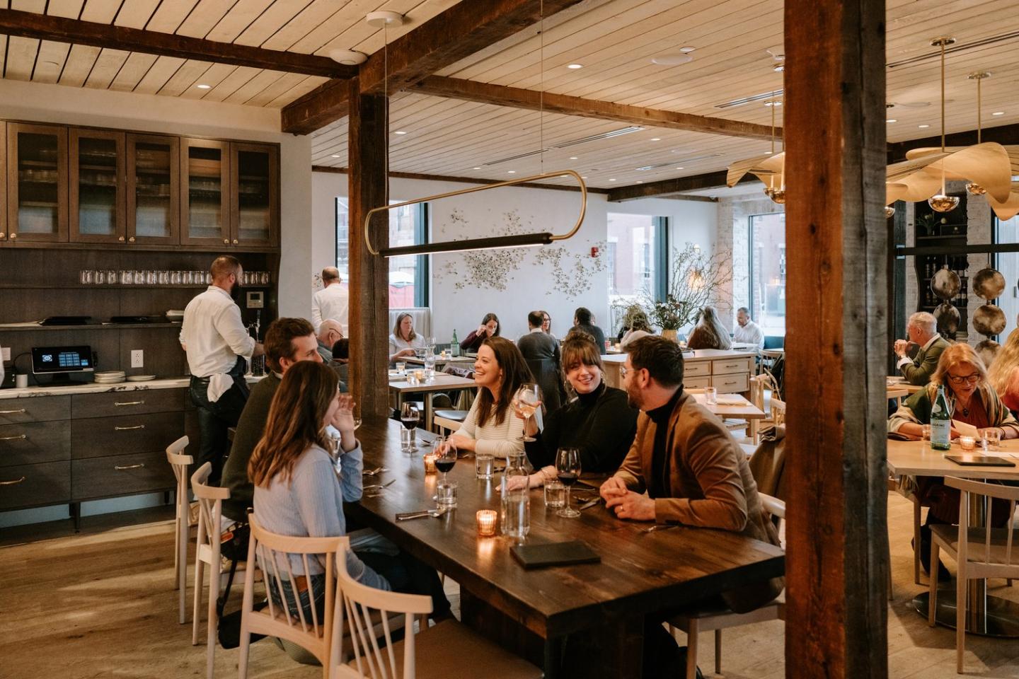 Restaurant TWELVE is onsite at Fore Points Marina